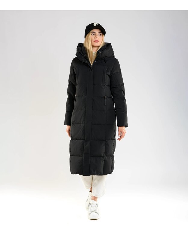 Moteriškas pūkinis paltas